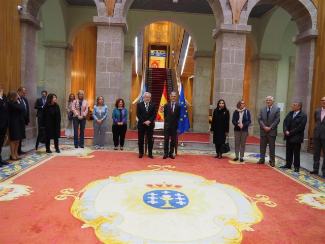 Os embaixadores da UE acreditados en España visitan o Parlamento de Galicia no marco das actividades da Presidencia belga